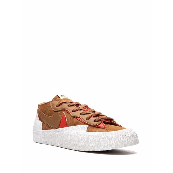 Nike Blazer Low x Sacai British Tan Suede Leather Sneakers
